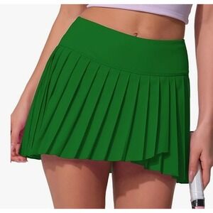 Augiris Green Pleated Athletic Golf Tennis Skort Womens Small NWT